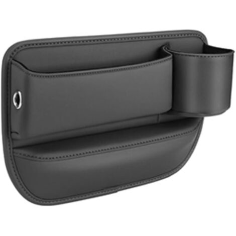 Boîte de rangement pour voiture avec porte-gobelet - Noire (1/3)