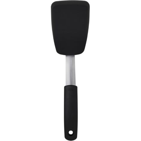 Petite spatule souple en silicone de style occidental, noire. (1/5)