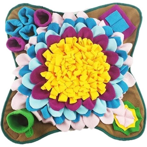 Tapis de détection de présence pour animaux, tapis d'alimentation, jouets anti-morsures pour chiens et chats, tapis anti-stress, tapis d'alimentation lente, tapis d'entraînement écologiques (1/4)