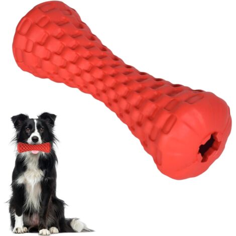 Jouet à mâcher pour chien (1 pièce), jouet sonore interactif pour animaux de compagnie, jouet à mâcher en caoutchouc naturel avec fonction de nettoyage des dents, convient aux chiens de grande et moye (1/4)