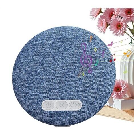 Haut-Parleur pour Oreiller - Rechargeable sans Fil et Bruit Blanc - Enceinte Portable Et Écouteurs De Sommeil sans Fil,pour Intérieur, Extérieur, Maison, Bureau, Hôtel, Voyage, Camping-Crezuo