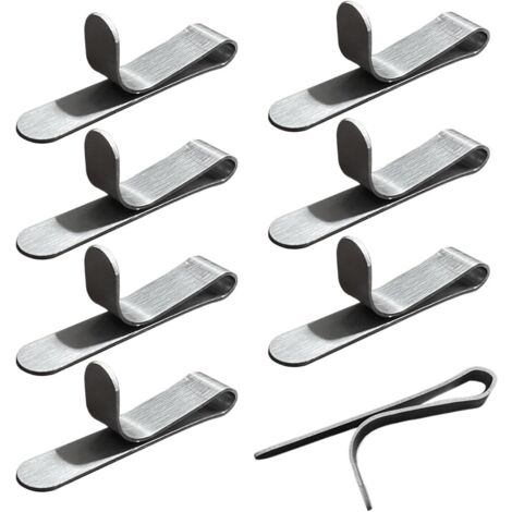 Clips universels en acier inoxydable - 8 supports pour cercles à gâteaux, accessoires pour cercles à desserts, outils de pâtisserie, supports pour moules à pâtisserie en acier inoxydable