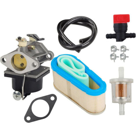 Carburateur Tecumseh OHV125 OHV130 OVH135 – Kit complet avec filtre à air et vanne d'arrêt – Conduite de carburant 2 pieds – Modèle 640065A-Crezuo (1/4)