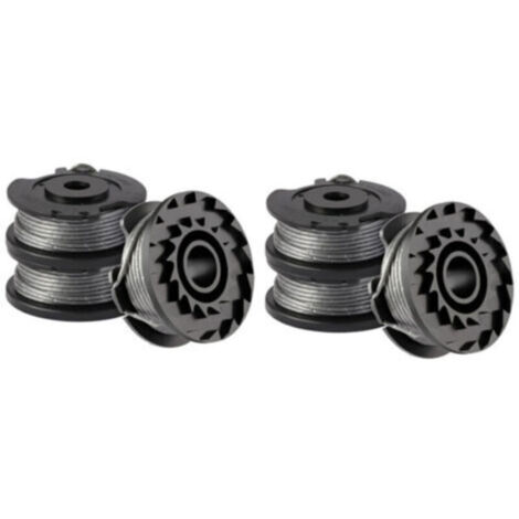 Lot de 6 bobines de fil pour coupe-bordure Bosch ART 23 SL/ART 26 SL, bobine de rechange en nylon (F016800569+F016800385), diamètre : 1,65 mm, 4,9 m-Crezuo (1/4)