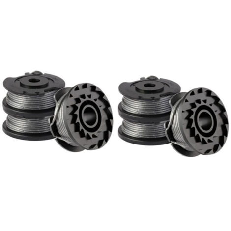 Lot de 6 bobines de fil pour coupe-bordure Bosch ART 23 SL/ART 26 SL, bobine de rechange en nylon (F016800569+F016800385), diamètre : 1,65 mm, 4,9 m-Crezuo (1/4)