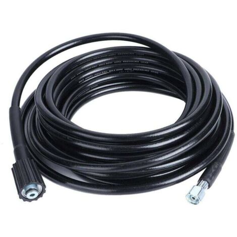 SNQ – Tuyau haute pression flexible 10m – Filetage M22/M14 – Résistant à l'abrasion et aux UV – Compatible nettoyeurs Karcher K2 K3-Crezuo (1/5)
