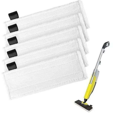 Lingettes Vadrouille Karcher 5pcs - Compatible SC5/SC4/SC3/SC2 - Velcro pour nettoyeur vapeur - Lavables - Propriétaires de Karcher-Crezuo (1/2)