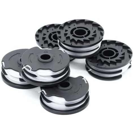 Lot de 6 bobines de fil de rechange pour coupe-bordure LIDL Parkside PRTA 20-Li A1, B2, C3, PRT 550 A1, A3, PRT 300 A1-Crezuo (1/4)