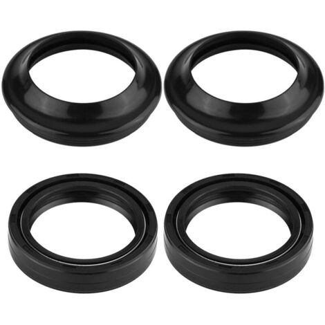 Joint d'huile de fourche avant, kit de joints anti-poussière en caoutchouc noir économique, antifriction et longue durée de vie pour moto-Crezuo (1/5)