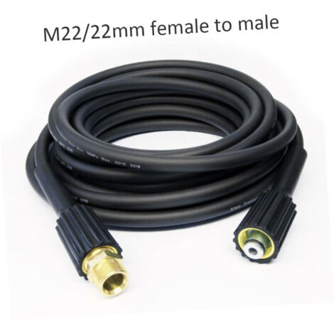 Tuyau d'extension de 10 m, nettoyeur haute pression série K, connecteur M22 femelle vers mâle-Crezuo (1/4)