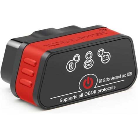 Scanner OBD Bluetooth, outil de diagnostic automobile sans fil complet et multifonction pour voitures 12 V-Crezuo (1/5)