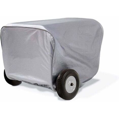 Housse de protection pour générateur d'onduleur et générateur portable en extérieur Argenté 63.5X60X51.5cm-Crezuo (1/4)