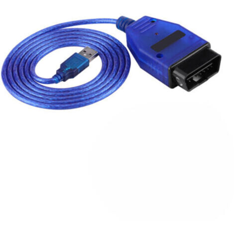 Câble USB OBD2 pour voiture, outil de diagnostic pour KKL 409.1, bleu-Crezuo (1/4)