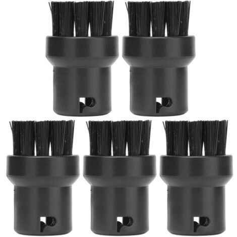 Lot de 5 brosses noires de rechange pour nettoyeur vapeur Karcher SC1 SC2 SC3 SC4 SC5-Crezuo (1/5)