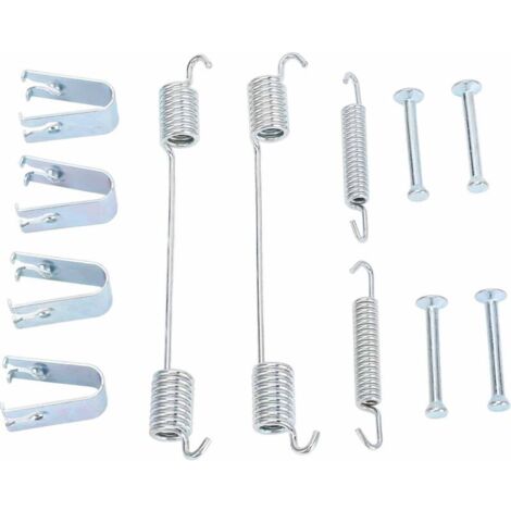 Kit de montage de chaussures de frein arrière avec ressorts KIT974, Structure métallique solide professionnelle pour MK2 2004 à 2011 12 pièces-Crezuo (1/4)