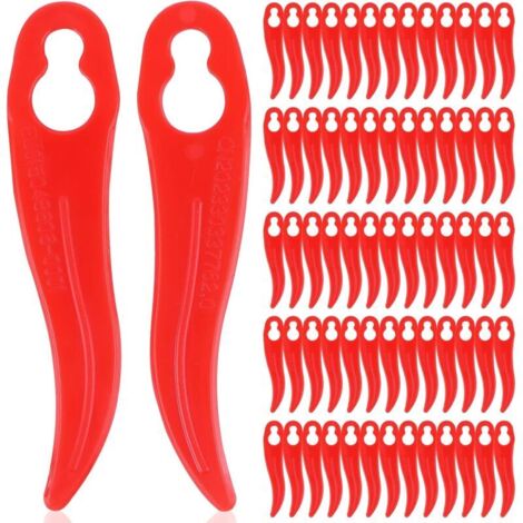 Lot de 120 lames de rechange en plastique pour coupe-bordure Einhell et Bosch - Compatibles avec les coupe-bordures sans fil-Crezuo (1/3)