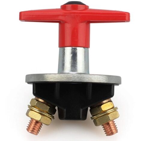 Isolateur Interrupteur de Batterie 12V Principal de Déconnexion de Batterie avec Clés 300A Battery Switch pour Bateau Voiture Camion-Crezuo (1/4)