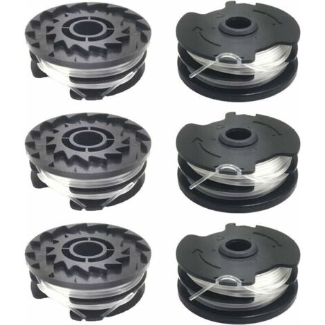 Lot de 6 bobines de fil de rechange pour coupe bordure LIDL Parkside PRTA 20 Li A1, B2, C3, PRT 550 A1, A3, PRT 300 A1-Crezuo (1/4)