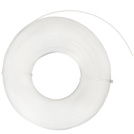 Corde Ronde Blanche en Nylon pour Tondeuse 1.6mm x 175m - Fil de Coupe Durable pour Têtes de Tonte - Idéal pour le Jardinage et l'Entretien des Pelouses --Crezuo (1/5)