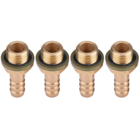4 adaptateurs à vis creuse M8 pour système de refroidissement d'huile de moto, M121,25 mm-Crezuo (1/4)