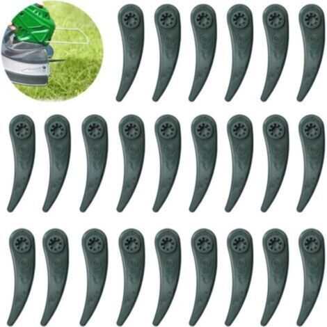 Remplacement des Lames De Strimmer d'herbe, Lot de 24 Lame coupe bordure pour coupe-bordures Bosch Durablade Art 23-18 LI Art 26-18 LI, Vert-Crezuo (1/4)