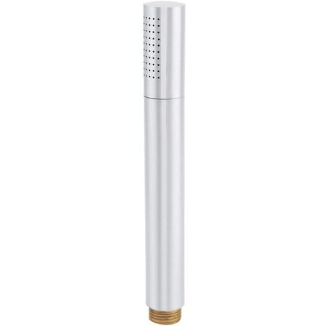 Pommeau de Douche à Main, Matériau en Cuivre, Poli, Prise Confortable, Détachable, Réutilisable, Filetage G 1/2, 19,2 2,4 2,4 Cm, pour Salle de Bain-Crezuo (1/4)