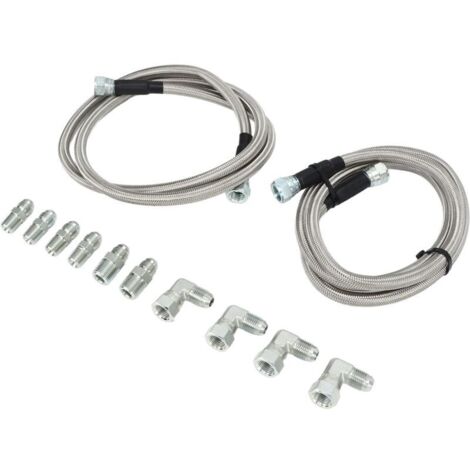 Kit de raccords de tuyau de refroidissement de Transmission, 1 paire, accessoires de camion TH350 de remplacement pour Ford-Crezuo (1/4)