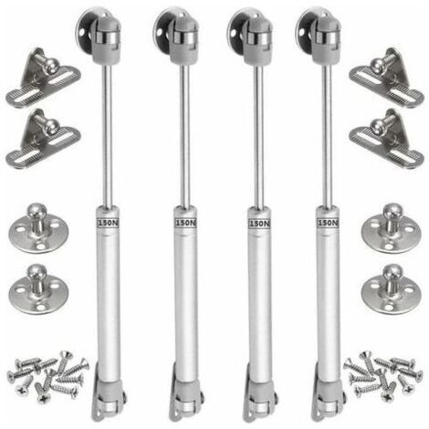 4PCS vérins à gaz 150N verin meuble hydraulique ressort amortisseurs à gaz d'origine porte armoire de cuisine Bras pneumatique pour levage de porte armoire-Crezuo (1/4)