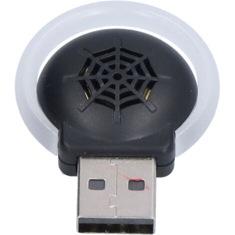 Dissuadeur Ultrasonique Portable Anti-Moustiques et Insectes avec Lampe de Nuit Variateur de Fréquence pour Intérieur - 708 Noir--Crezuo (1/5)