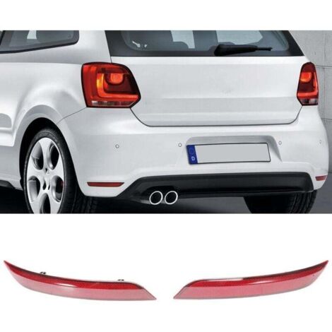 Réflecteur feu arrière rouge gauche et droit pour Polo 6R 6C à partir de 2014 couvercle feu arrière pare-chocs Remplacer 6C0945105B-Crezuo (1/4)