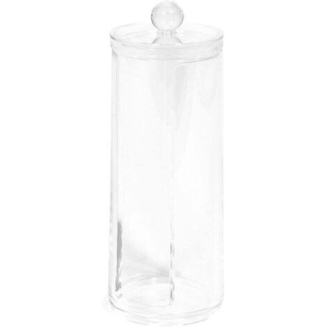 Multi floor Distributeur de cotons, Transparent, 6.7 x H19.6 cm-Crezuo (1/4)