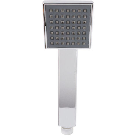 Pommeau de douche à main carré unique haut de gamme pommeau de douche haut de gamme argent-Crezuo (1/5)