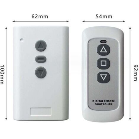 Commutateur de télécommande sans fil 433MHz, 220V projecteur universel rideau télécommande sans fil commutateur élévateur marque Contrôleur de tissu d'écran électrique-Crezuo (1/4)
