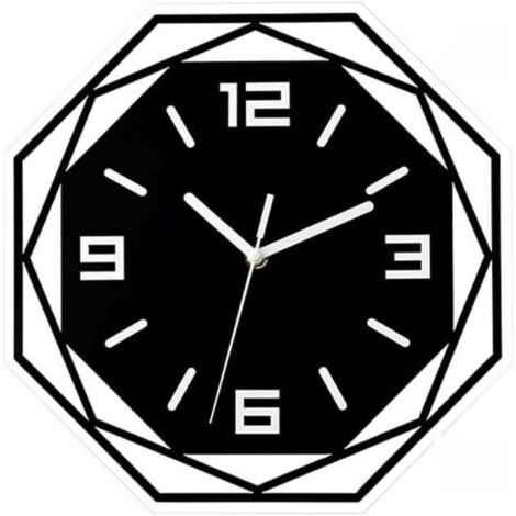 Horloge murale moderne en acrylique, horloge décorative pour salon, maison, horloge murale silencieuse, réveil, horloges murales-Crezuo (1/5)