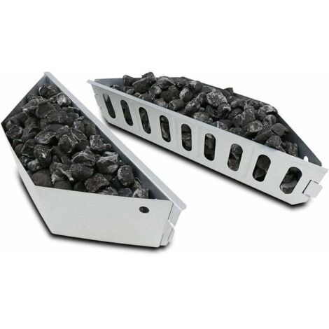 Rnemitery – Paniers à charbon de bois pour barbecues Weber 47-67 cm – Tôle galvanisée – Répartition homogène de la chaleur – Lot de 2