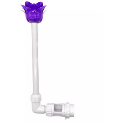 Fontaine de lotus violet avec bassin à double fil (1/4)