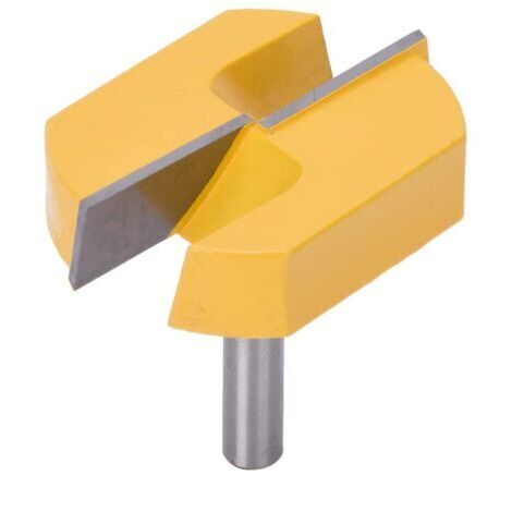 Aiperq Fraise de Queue de 8mm, Fraise de Rabotage de Surface de Fond de Rabotage de Nettoyage de 8x57mm en Bas (1/4)