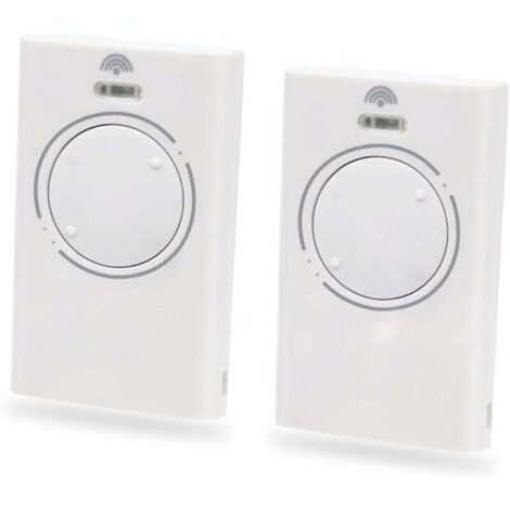 AIPERQ 2 Pièces Telecommande Porte de Émetteur de Garage 868MHz,Telecommande Portail 2 Canaux Compatible avec XT4 868 SLH LR, XT4 868 SLH, XT2 868 SLH LR, XT2 868 SLH（White） (1/4)