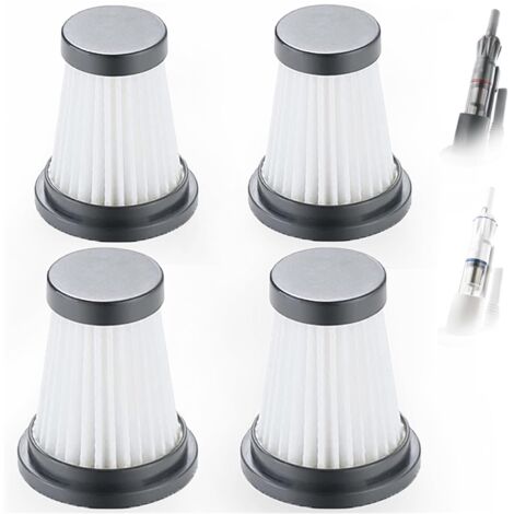 Lot de 4 filtres HEPA de rechange pour aspirateur sans fil pour Moosoo K12 K12 Pro K13, pour Genius Invictus One 1.0 X7 / 2.0 (1/4)