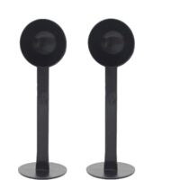 Deux cuillères à café pour moudre le café : une cuillère à grains pour expresso, une cuillère à tasser pour expresso et un tasseur pour moudre et presser le café. (Noir)