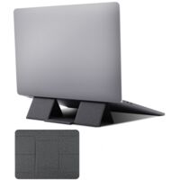 Support pour ordinateur portable de bureau, support pour MacBook, support pliable et portable pour ordinateur portable, convient aux ordinateurs portables de 11 à 16 pouces, noir.