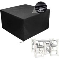 Vtizikl Patio Furniture Cover Waterproof Outdoor Sectional Sofa Set Covers, Outdoor Rectangle Table and Chair Set Covers, Dust Proof Furniture Protective Cover carré 13513574cm-Crezuo
