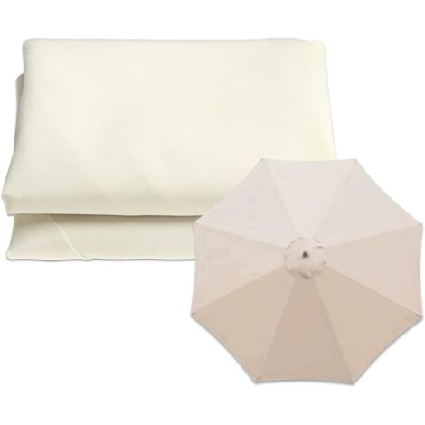 Tela, 2,7 m/8 varillas, 300 cm/8 varillas, cubierta de repuesto para sombrilla de patio (color rojo, tamaño: 300 cm/9,8 pies (6 varillas)) (1/5)