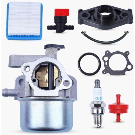 Kit de carburador 799866 para las series 675, 675ex y 725ex. Reemplaza las referencias 799871, 796707 y 794304. Incluye válvula general, filtro de aceite, filtro de aire, manguera de aceite y bujía. (1/5)