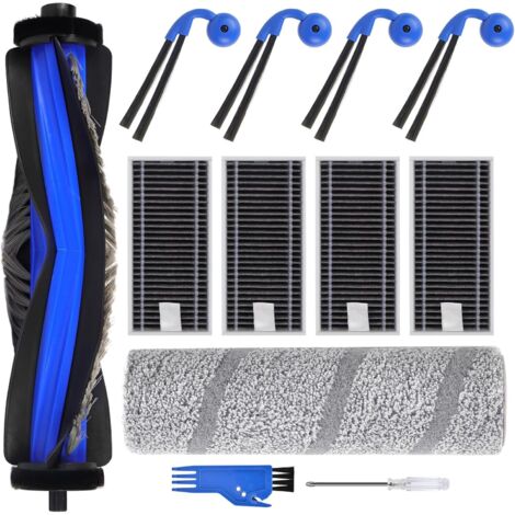 Accesorios para la aspiradora ECOVACS X11 OMNICYCLONE / X11 Pro Omni: 1 cepillo principal, 1 rollo de paños de limpieza, 4 cepillos laterales, 4 filtros HEPA, 1 herramienta de limpieza. (1/5)
