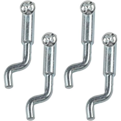 Juego de 4 topes de cable universales ajustables con punta metálica en forma de Z para acelerador, cable de freno, carburador, cortacésped, kart, minimoto y motor. (1/5)