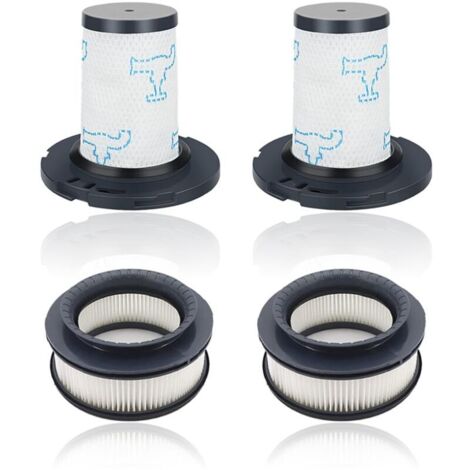 Filtro reutilizable para aspiradora Rowenta X-Force Flex 11.60 12.60 14.60 15.60, filtro de repuesto, 2 filtros premotor + 2 filtros postmotor, reemplaza ZR009007, ZR009008. (1/4)