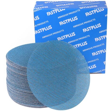 40 discos abrasivos de 150 mm, grano 80/100/120/400/800, malla cerámica, papel de lija sin polvo, disco de lijado para lijadoras orbitales (1/5)