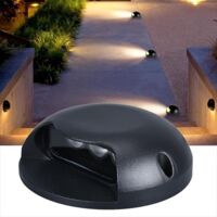 Luces exteriores subterráneas, un lado, orientación este, focos LED, bajo voltaje AC12/24V, resistente al agua IP66, iluminación subterránea para entradas de vehículos, parques, senderos, focos redond