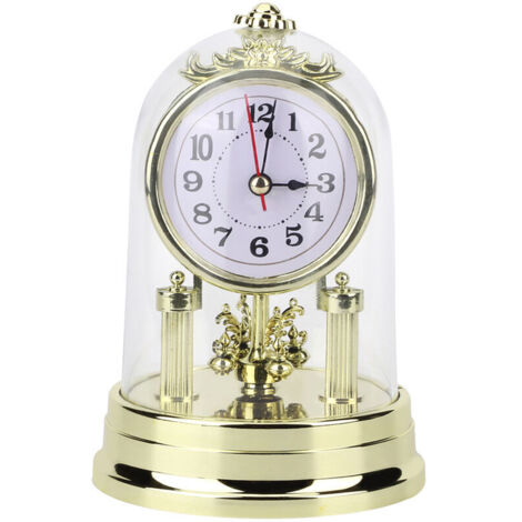 European Retro Style Living Room Clock, Silent and Antique Table Clock, Home Decoration (1/5)